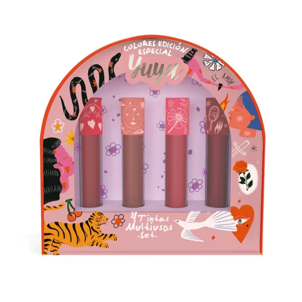 Set de 4 tintas 3 en 1 (Cupido, De Noche, Marzo, Destino) 5.5 ml c/u