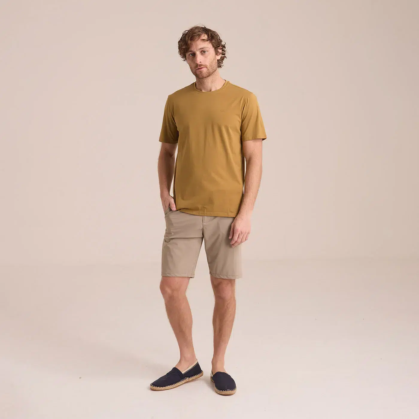 Playera Básica Porto Blanco de Hombre Cuello Redondo - Imagen 4