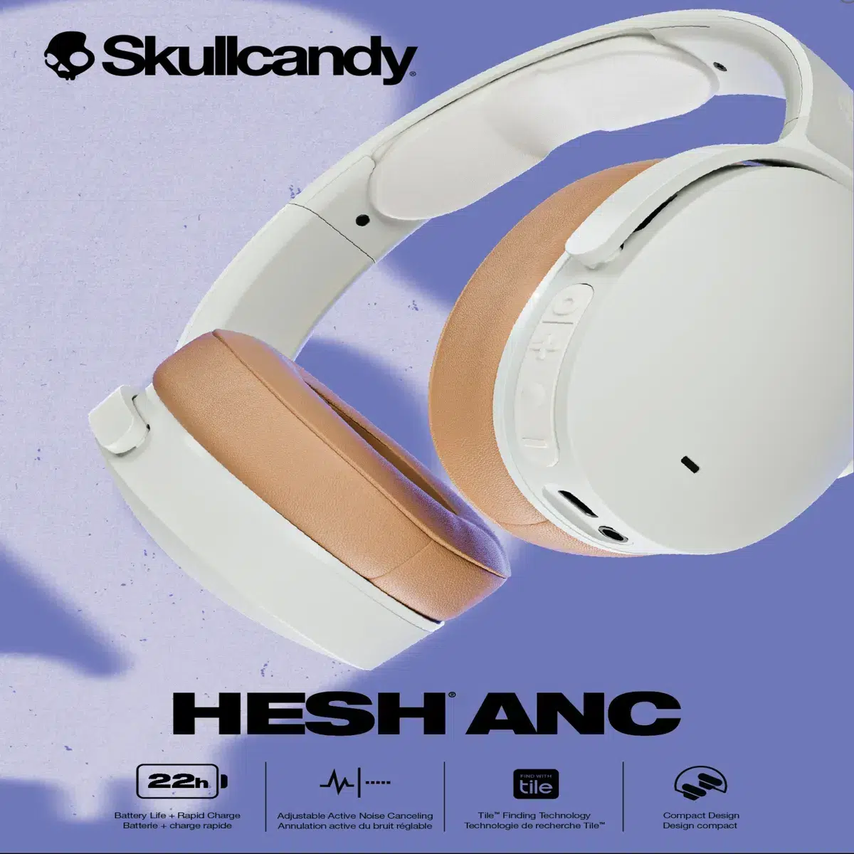 Audífonos Skullcandy Bt Hesh Anc On-ear Inalámbricos Blanco - Imagen 6