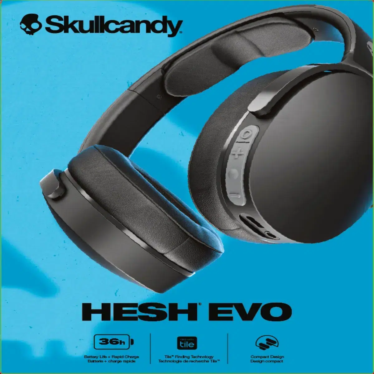 Audífonos Skullcandy Bt Hesh Evo On-ear Inalámbricos Negro - Imagen 9