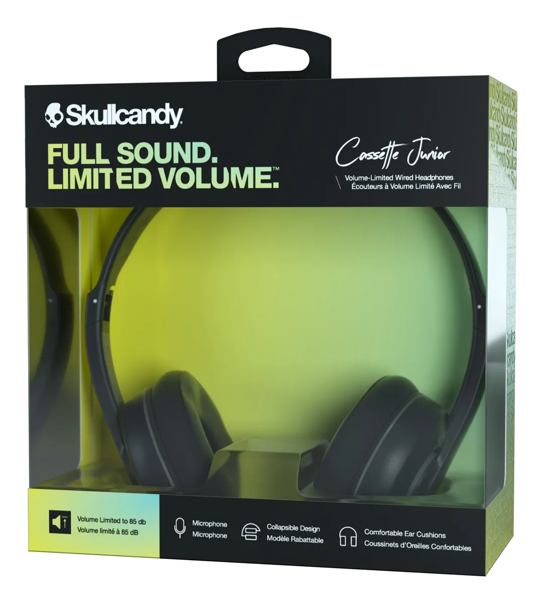 Audífonos Skullcandy Cassette Junior Alámbricos Infantil Negro - Imagen 7