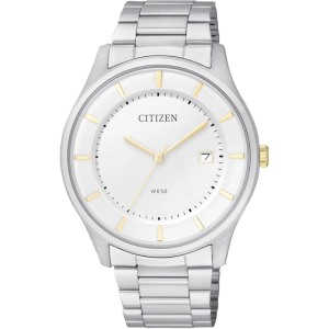 Reloj Citizen para hombre, carátula blanca y brazalete acero inoxidable