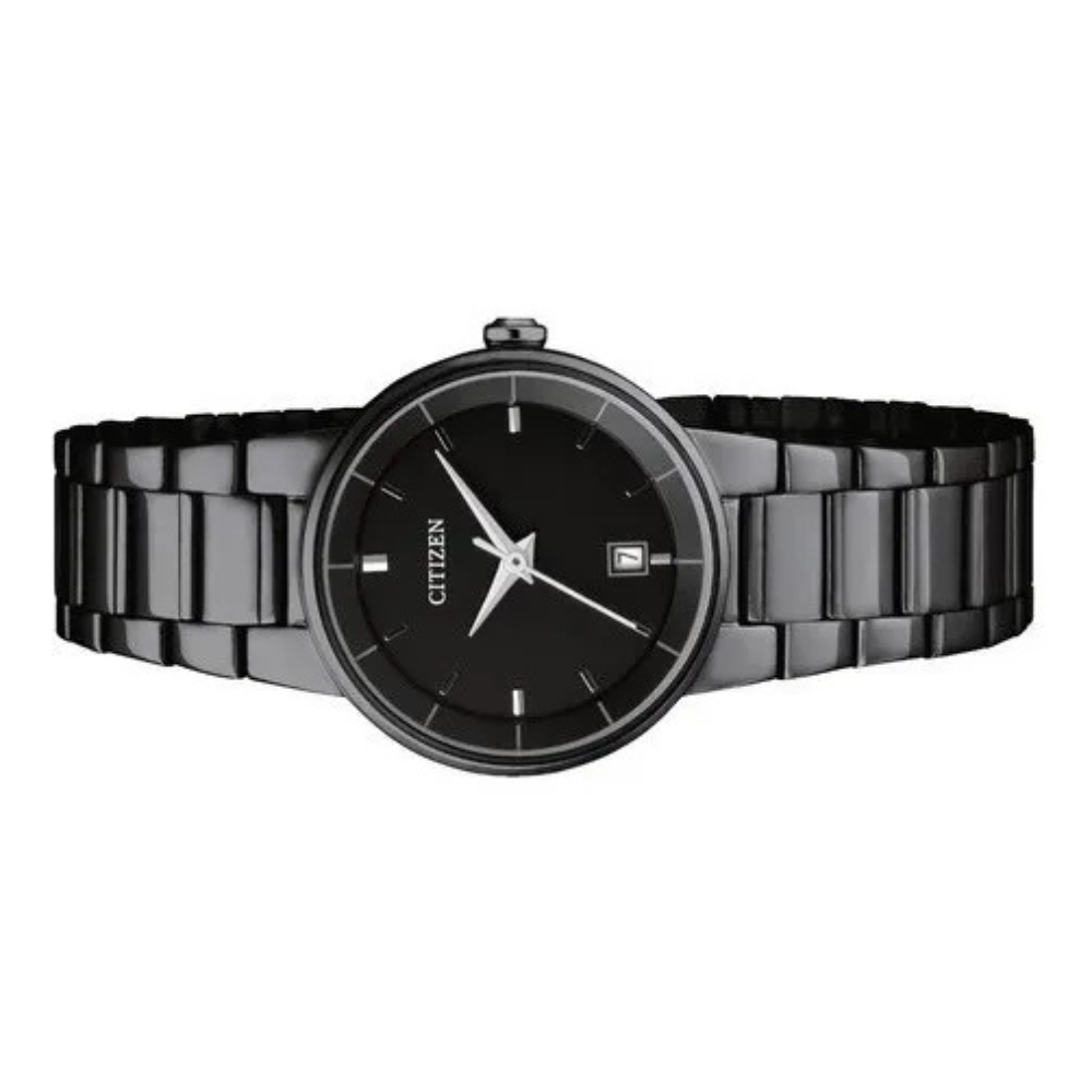 Reloj Citizen de cuarzo para dama en diseño monocromático negro calibre G011 - Imagen 3