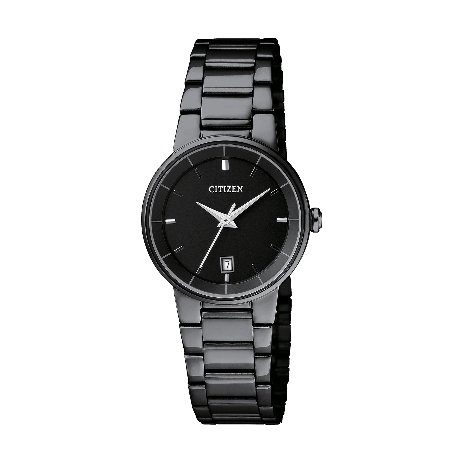 Reloj Citizen de cuarzo para dama en diseño monocromático negro calibre G011