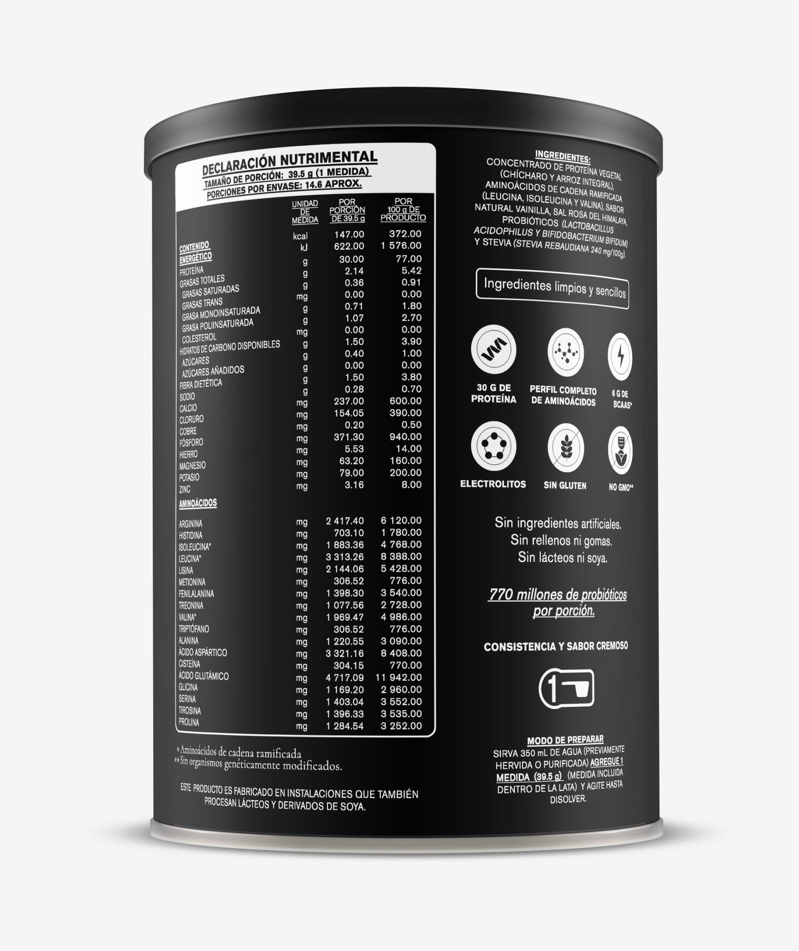 Habits Protein Vanilla High Performance - 578g - Imagen 2