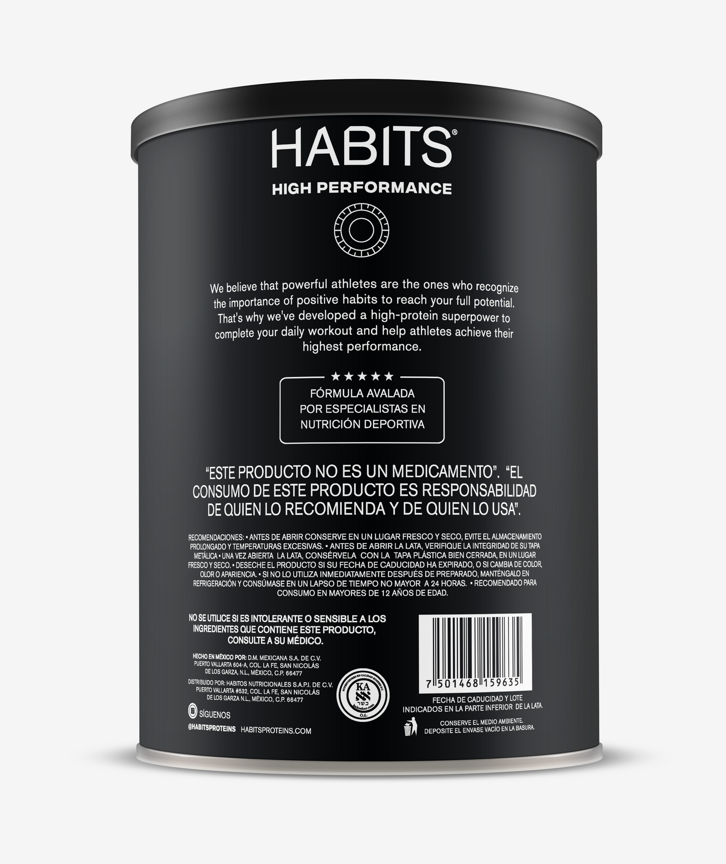 Habits Protein Cacao High Performance - 1078g - Imagen 3