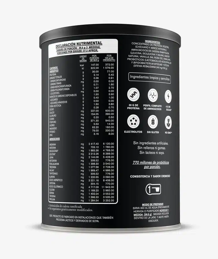 Habits Protein Vanilla High Performance - 1078g - Imagen 2