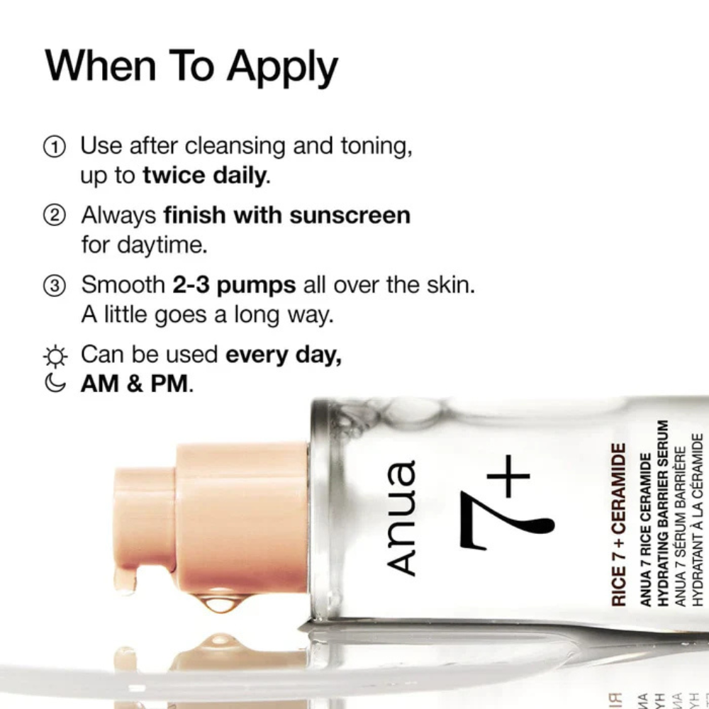 Anua 7 Rice Ceramide Hydrating Barrier Serum 50 ml - Imagen 2