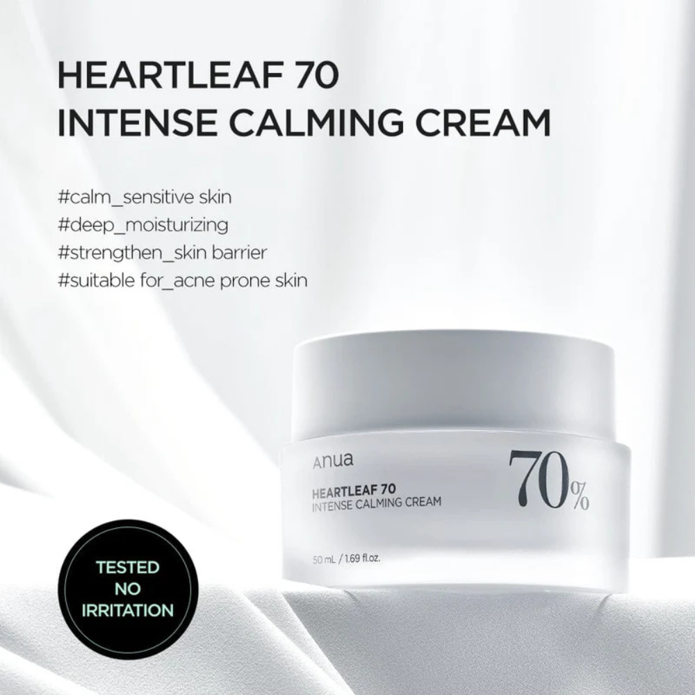 Anua Heartleaf 70% Intense Calming Cream 50 ml - Imagen 2