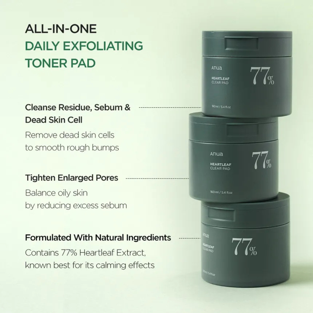 Anua Heartleaf 77 Clear Pad 160 ml - Imagen 4
