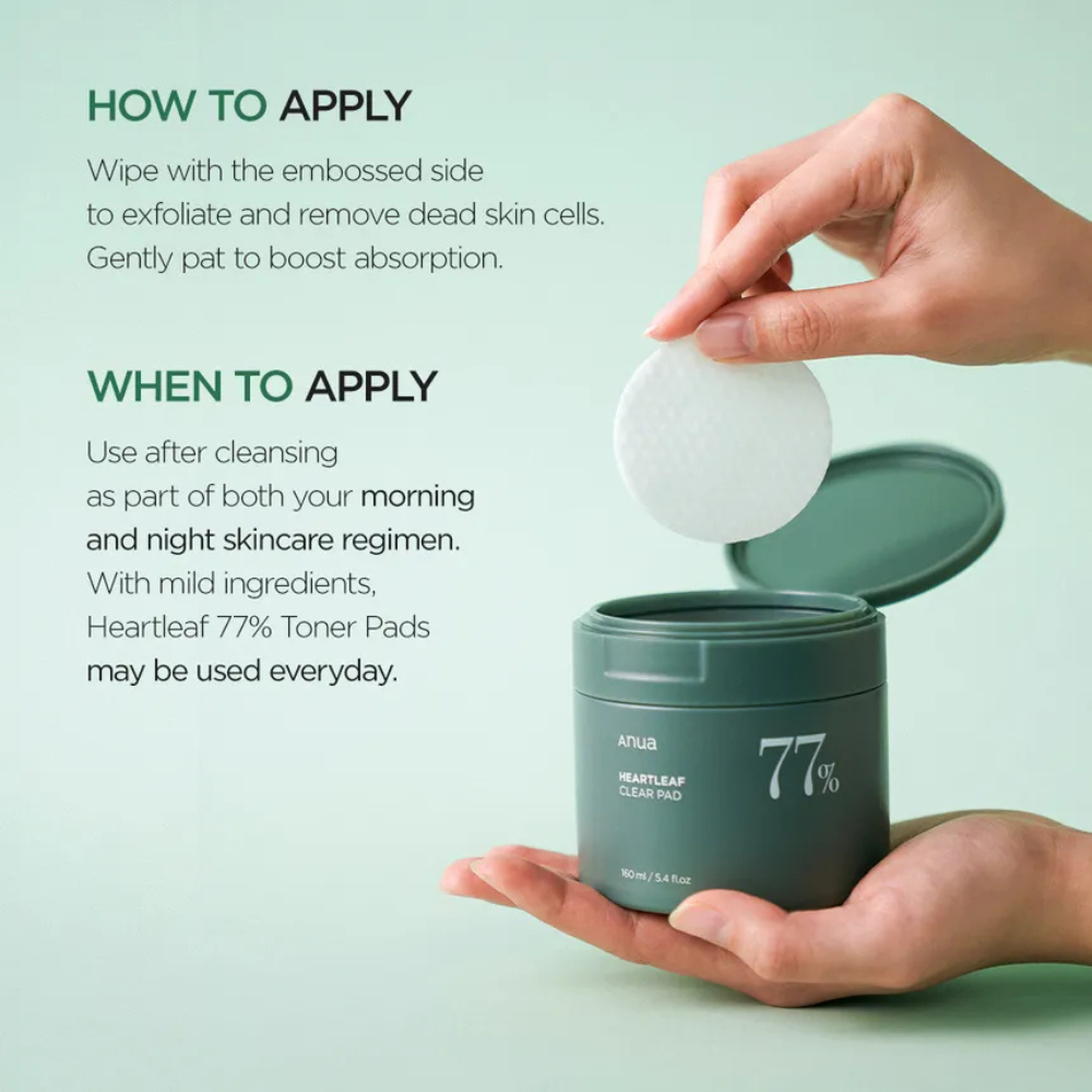 Anua Heartleaf 77 Clear Pad 160 ml - Imagen 5