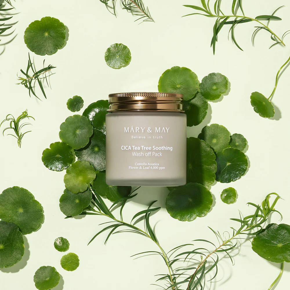Mary&May Vegan CICA Tea Tree Soothing Wash off Pack 125 gr - Imagen 3