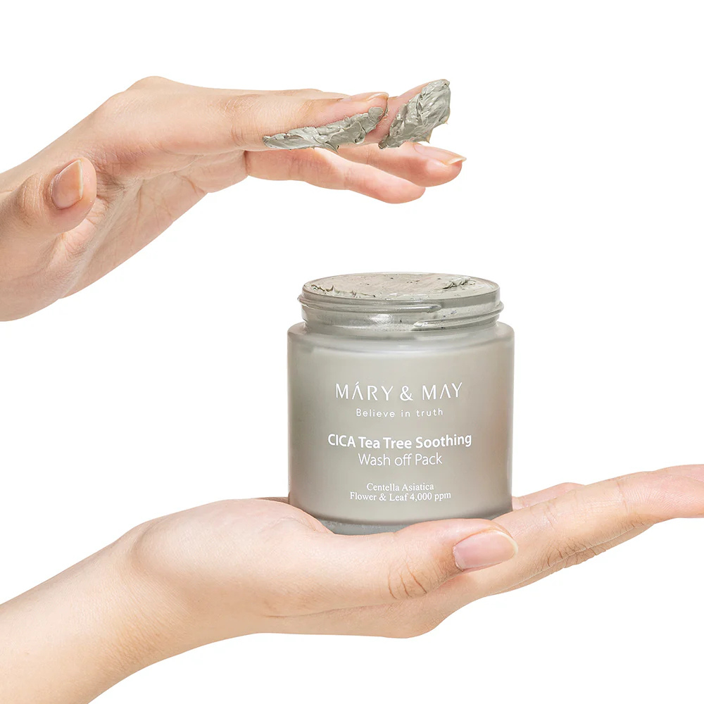 Mary&May Vegan CICA Tea Tree Soothing Wash off Pack 125 gr - Imagen 5